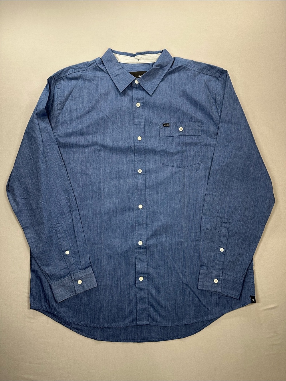 Hurley Button-Down Shirt, Patch Pocket - Mens XXL
